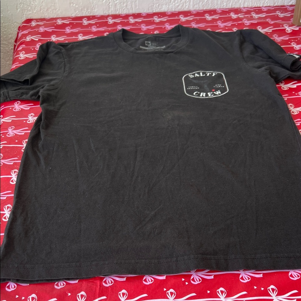 Salty Crew Black Short Sleeve Tee Size Small